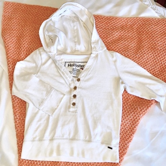 Vintage Hollister Crop Hoodie Sweater - Picture 8 of 8